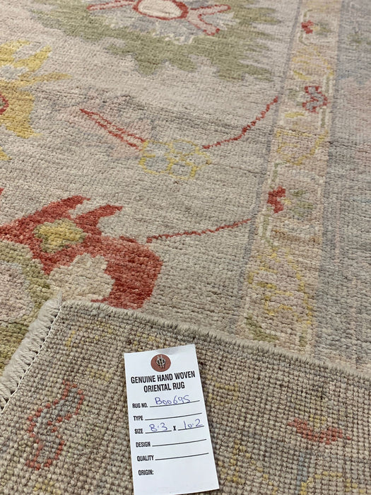Hand-Knotted Sultanabad Vegetable-Dyed Wool Rug, 8' 3" x 10' 2" (K)