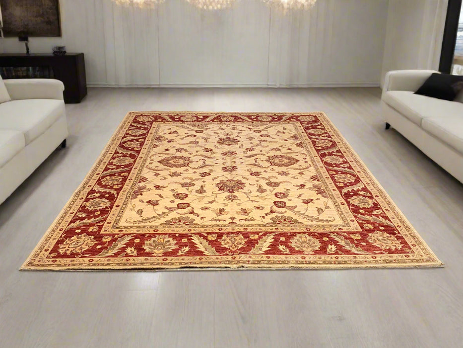 Hand-Knotted Sultanabad Vegetable-Dyed Wool Rug, 7' 11" x 10' (K)