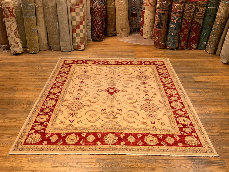 Hand-Knotted Sultanabad Vegetable-Dyed Wool Rug, 8' 1" x 9' 8" (K)