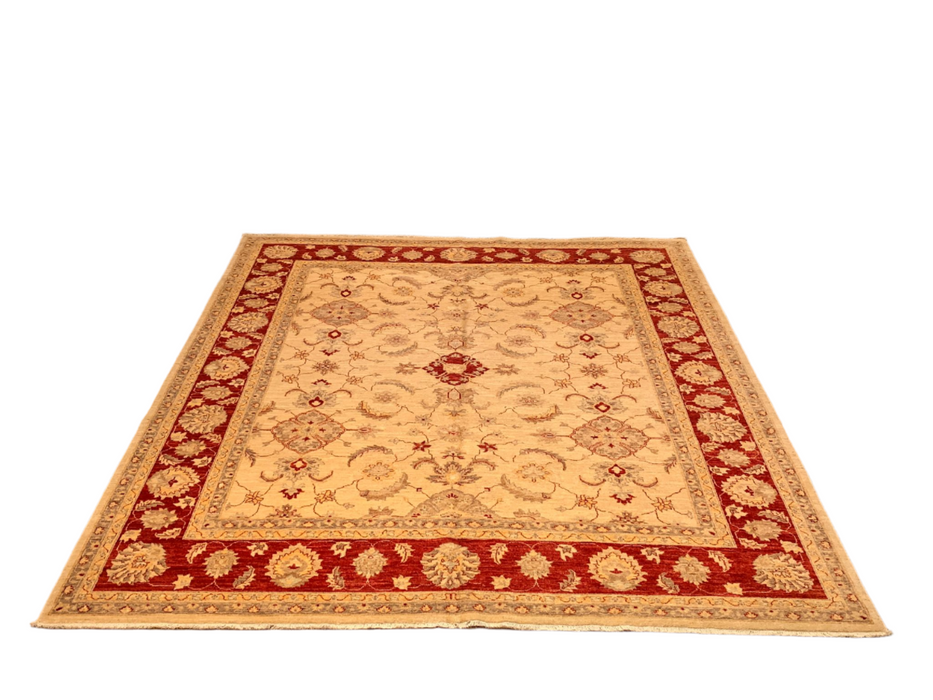 Hand-Knotted Sultanabad Vegetable-Dyed Wool Rug, 8' 1" x 9' 8" (K)