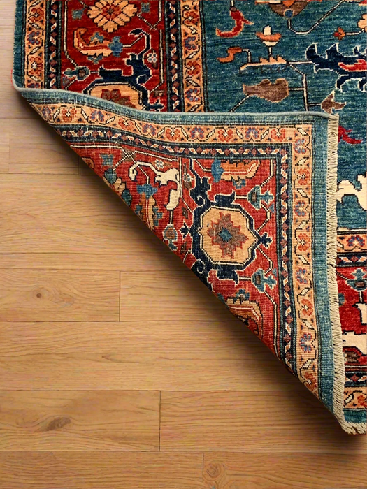 Hand-Knotted Sultanabad Vegetable-Dyed Wool Rug, 8' 3" x 9' 7" (K)