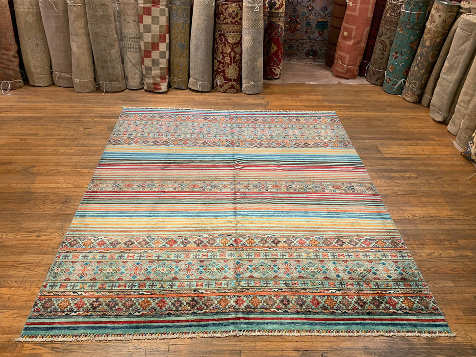 Hand-Knotted Sultanabad Vegetable-Dyed Wool Rug, 8' 3" x 9' 10"  (K)