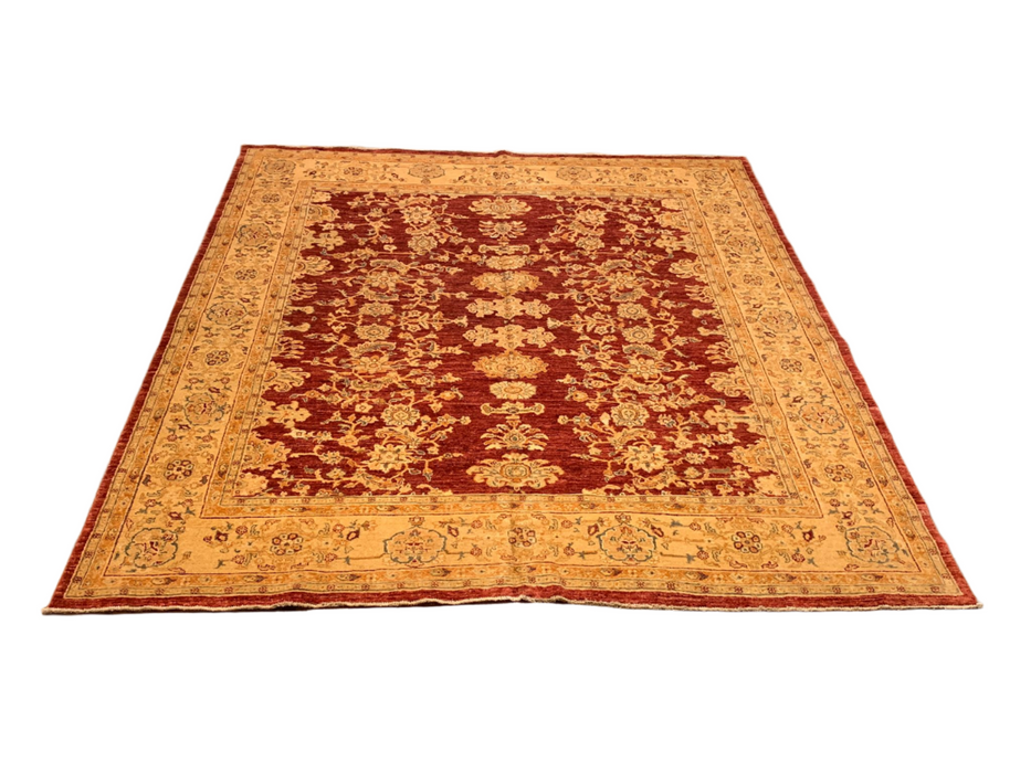 Hand-Knotted Sultanabad Vegetable-Dyed Wool Rug, 8" x 8' 9" (K)