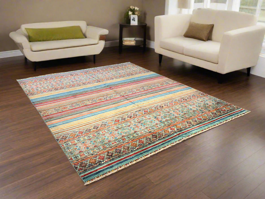 Hand-Knotted Sultanabad Vegetable-Dyed Wool Rug, 8' 3" x 9' 10"  (K)