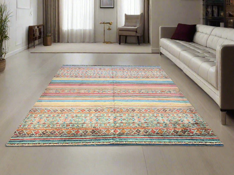 Hand-Knotted Sultanabad Vegetable-Dyed Wool Rug, 8' 3" x 9' 10"  (K)
