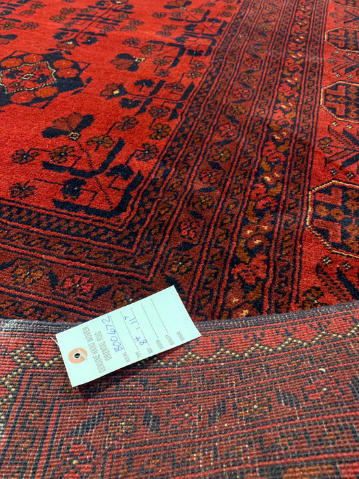 Terkaman Tribal Afghan Oriental Rug, size 8' 4" x 11' 7" (C)