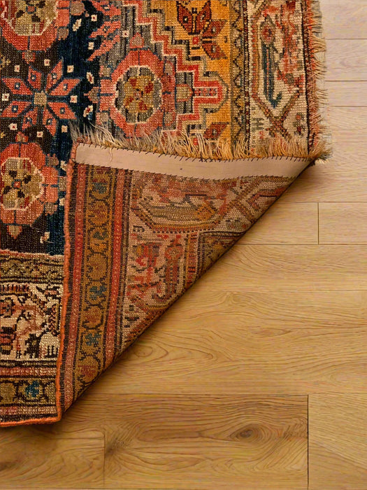 Timeless Beauty, Woven by Hand. Antique Persian Afshar Rug, size 3" x 5"