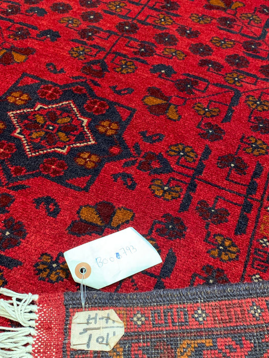 Terkaman Tribal Afghan Oriental Rug, 3' 5" x 4' 10" (C)