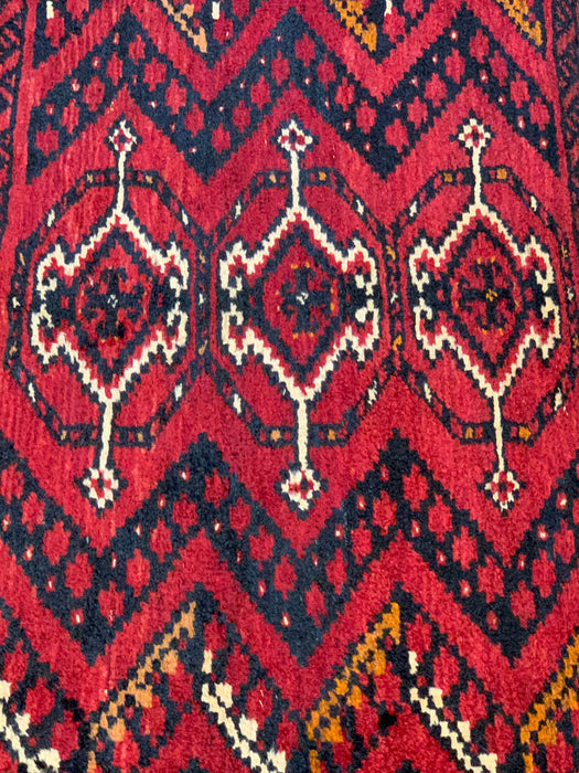 Terkaman Tribal Afghan Oriental Rug, 2' 8" x 5' 2" (C) Antique
