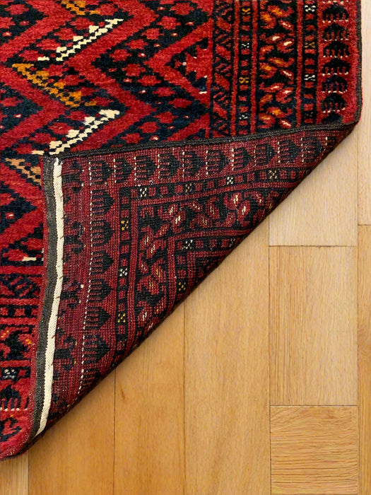 Terkaman Tribal Afghan Oriental Rug, 2' 8" x 5' 2" (C) Antique