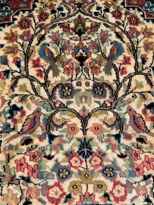 Hand-Knotted Pakistan Kashmiri Silk Wool Blend Rug, 3' 2" x 5' (E)