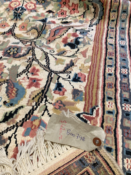 Hand-Knotted Pakistan Kashmiri Silk Wool Blend Rug, 3' 2" x 5' (E)