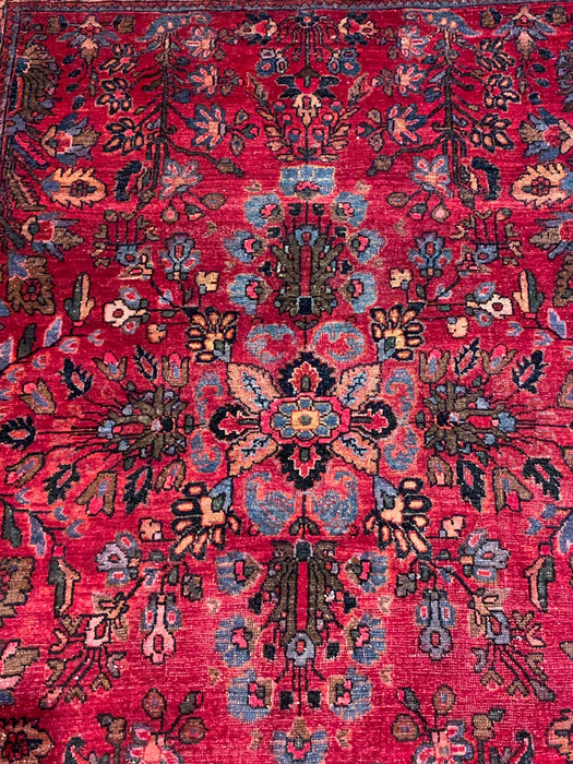 Timeless Beauty, Woven by Hand. Antique Persian Sarouk Rug, 3' x 4' 10"