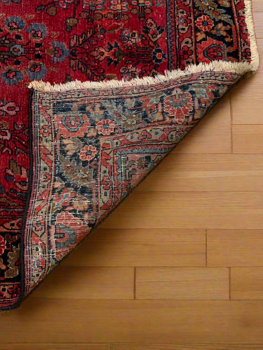 Timeless Beauty, Woven by Hand. Antique Persian Sarouk Rug, 3' x 4' 10"