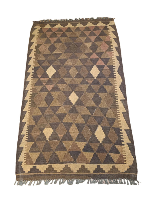 Afghan Kilim Handwoven flatweave Rug – size 2' 10" x 5' 3"