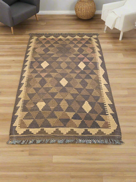 Afghan Kilim Handwoven flatweave Rug – size 2' 10" x 5' 3"