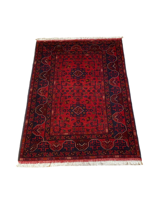Terkaman Tribal Afghan Oriental Rug, 3' 5" x 4' 10" (C)