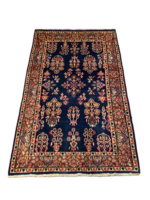 Sultanabad 100% wool Hand Made Rug,  2' 10" x 4' 10" (P)