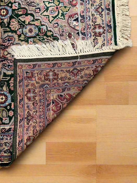 Hand-Knotted Pakistan Kashmiri Silk Wool Blend Rug, 3' x 5' (E)