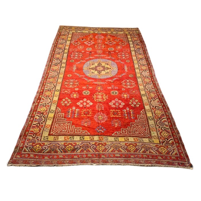 Antique Khotan Samarkand Rug, circa 1910's, 7' x 13' 5"