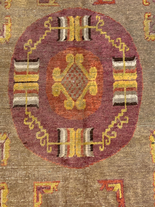 Antique Khotan Samarkand Rug, circa 1910's, 6' 7" x 12' 5"