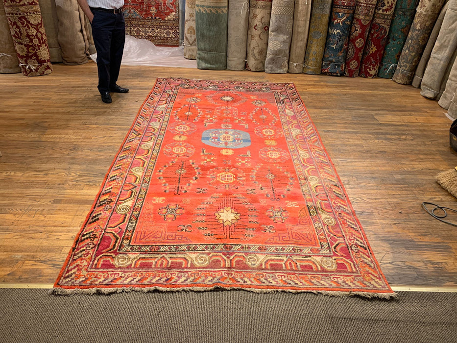 Antique Khotan Samarkand Rug, circa 1910's, 6' x 11' 5"