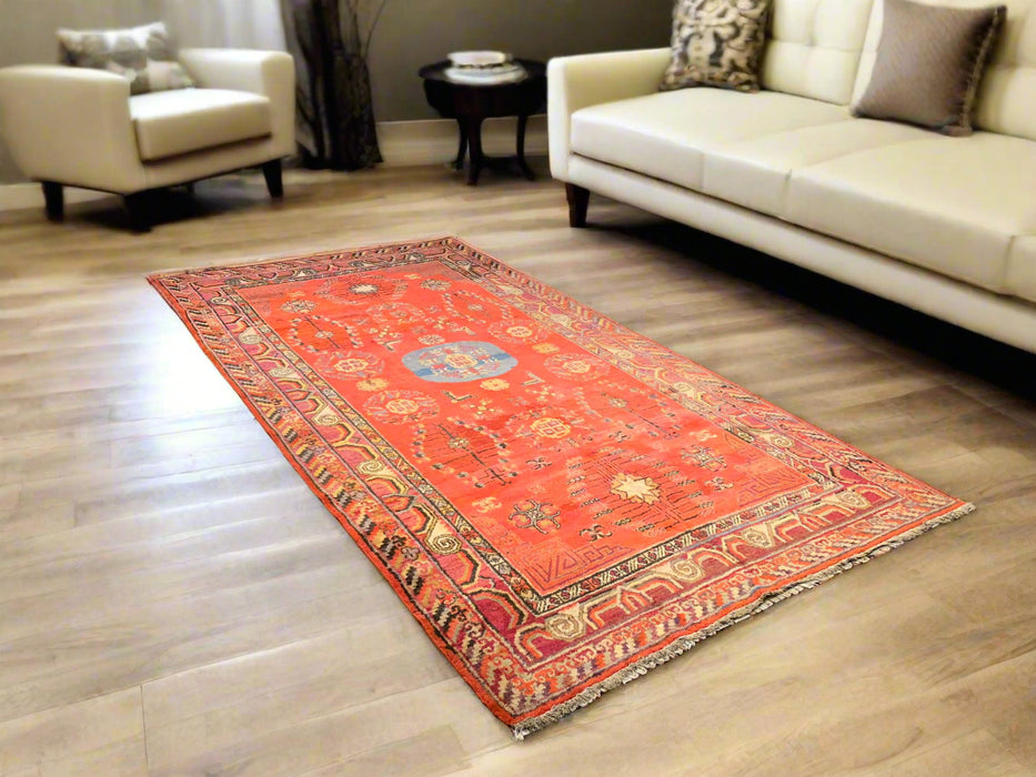 Antique Khotan Samarkand Rug, circa 1910's, 6' x 11' 5"