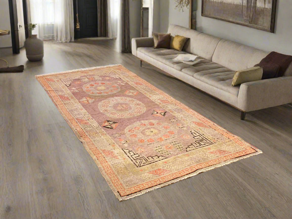 Antique Khotan Samarkand Rug, circa 1910's, 4' 3" x 8' 1"