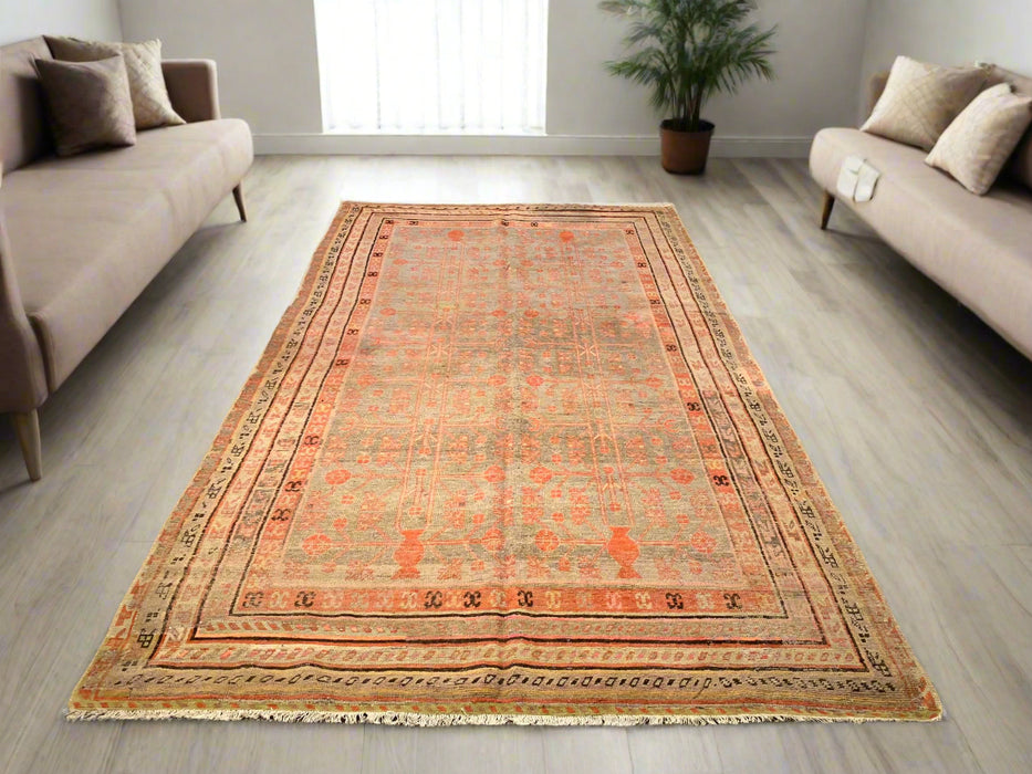 Antique Khotan Samarkand Rug, circa 1910's, 6' x 11' 3"