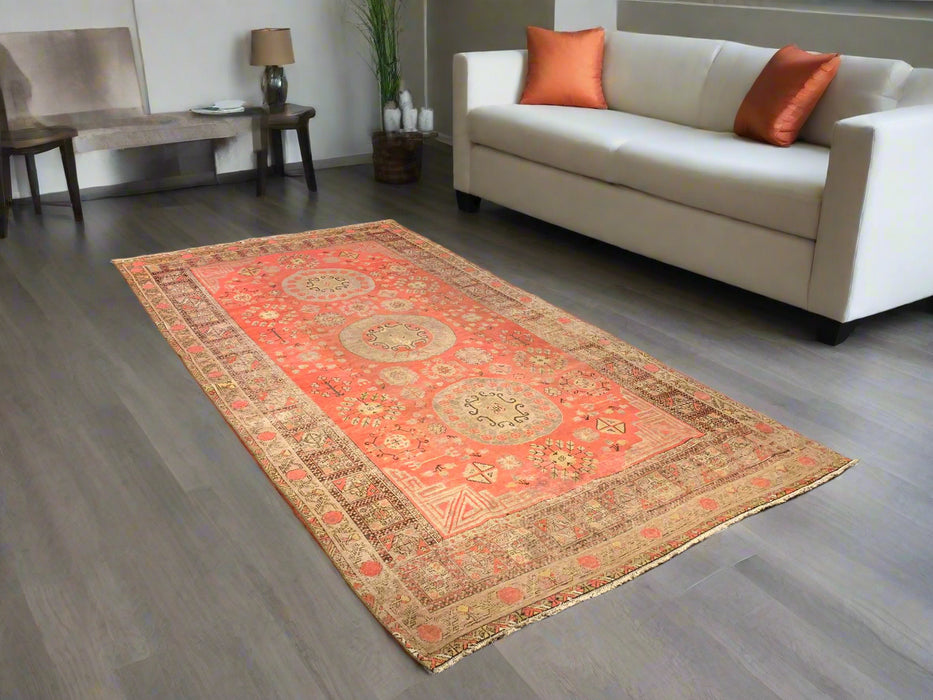 Antique Khotan Samarkand Rug, circa 1910's, 5' 10" x 11' 2"