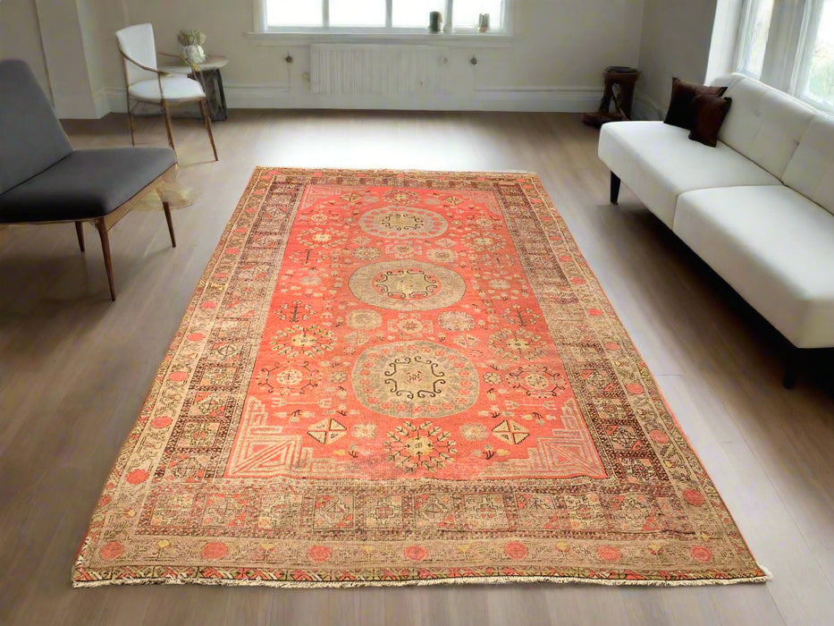 Antique Khotan Samarkand Rug, circa 1910's, 5' 10" x 11' 2"