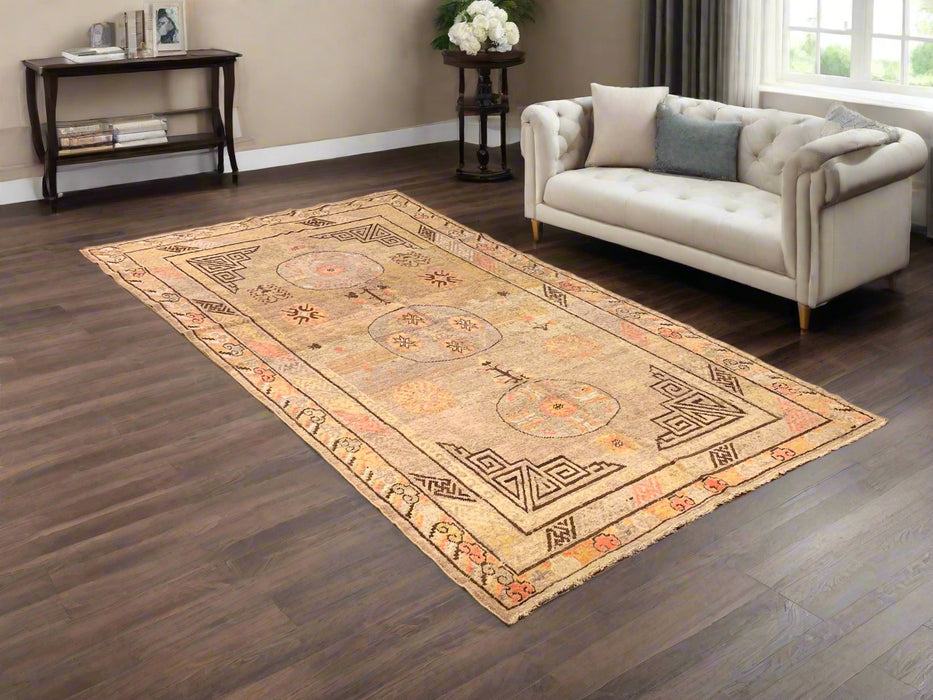 Antique Khotan Samarkand Rug, circa 1910's, 5' x 9'