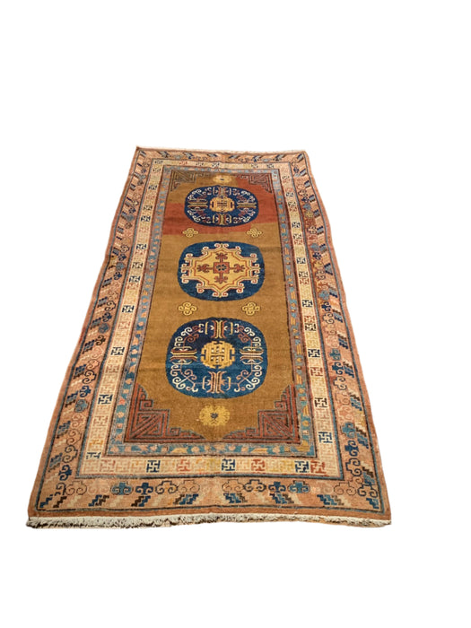 Antique Khotan Samarkand Rug, circa 1910's, 4' 10" x 10' 2"