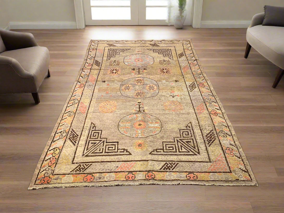 Antique Khotan Samarkand Rug, circa 1910's, 5' x 9'