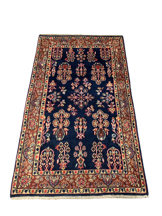 Sultanabad 100% wool Hand Made Rug 2' 10" x 4' 11" (P)