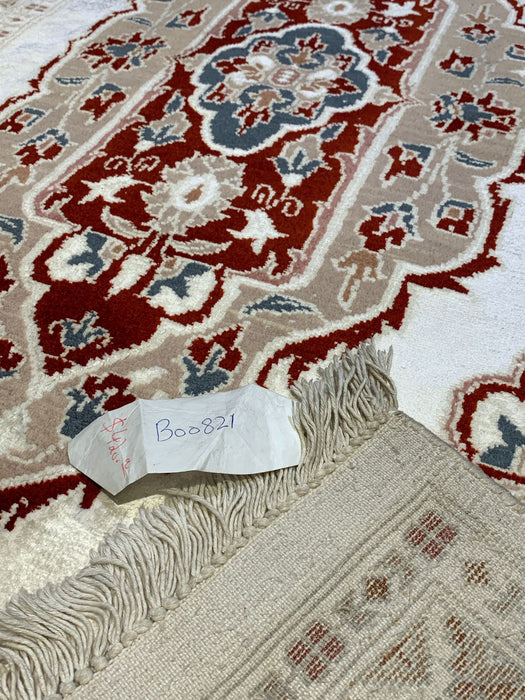 Hand-Knotted Pakistan Kashmiri Silk Wool Blend Rug, 3' 1" x 4' 10" (E)