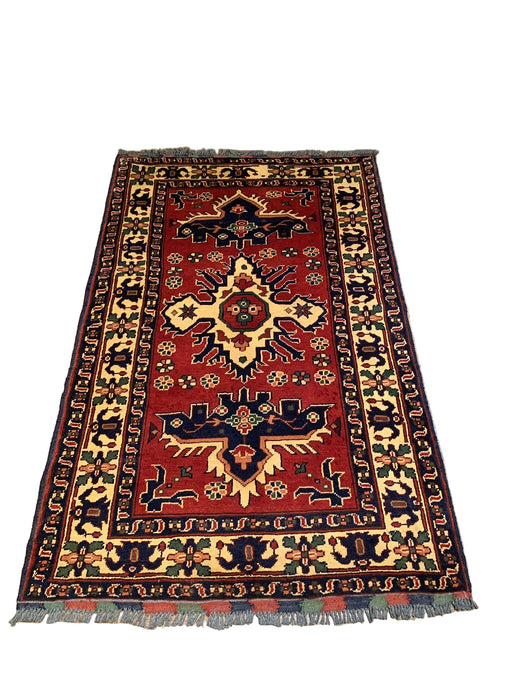 Sultanabad 100% wool Hand Made Rug 3' 2" x 5' 1" (Q)