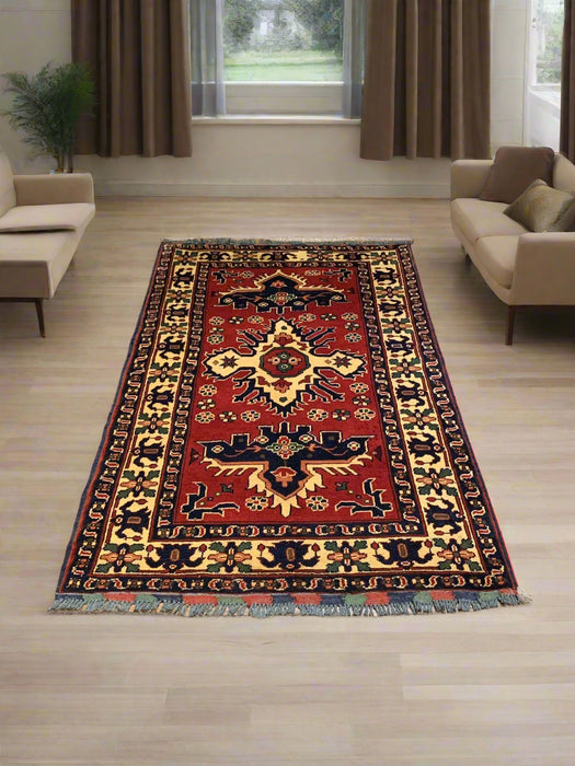 Sultanabad 100% wool Hand Made Rug 3' 2" x 5' 1" (Q)