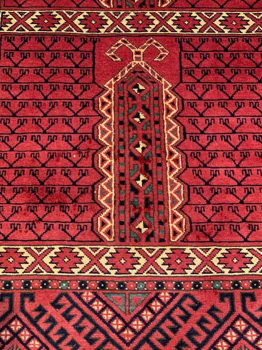 Terkaman Tribal Afghan Oriental Rug,  3' 6" x 5' 6" (C)