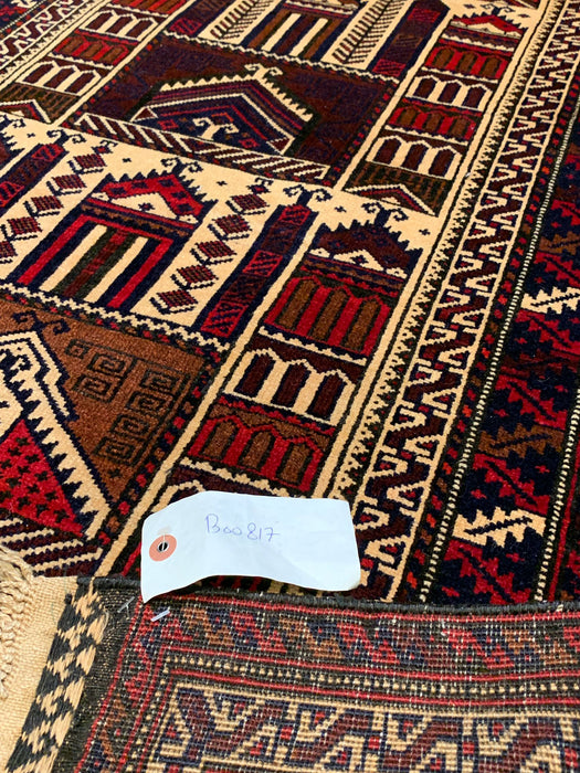 Terkaman Tribal Baluch Oriental Rug, 2' 11" x 4' 5" (A)