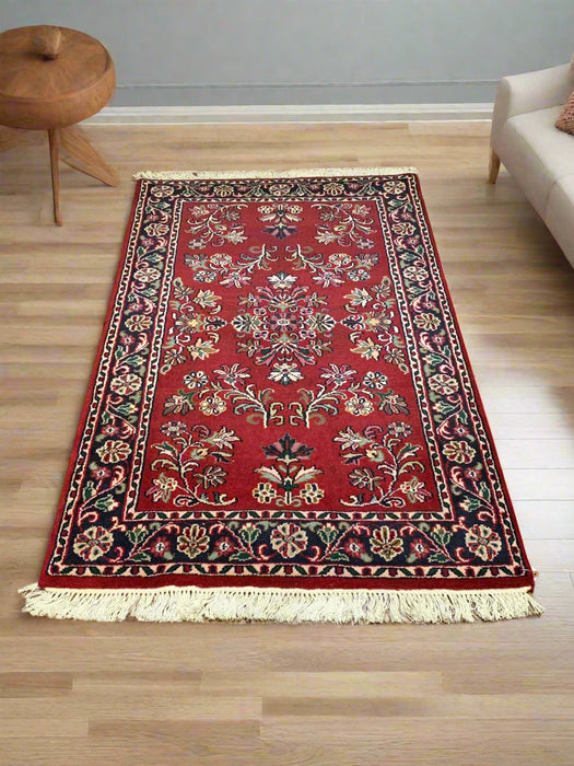Sultanabad 100% wool Hand Made Rug 3' x 5' (P)