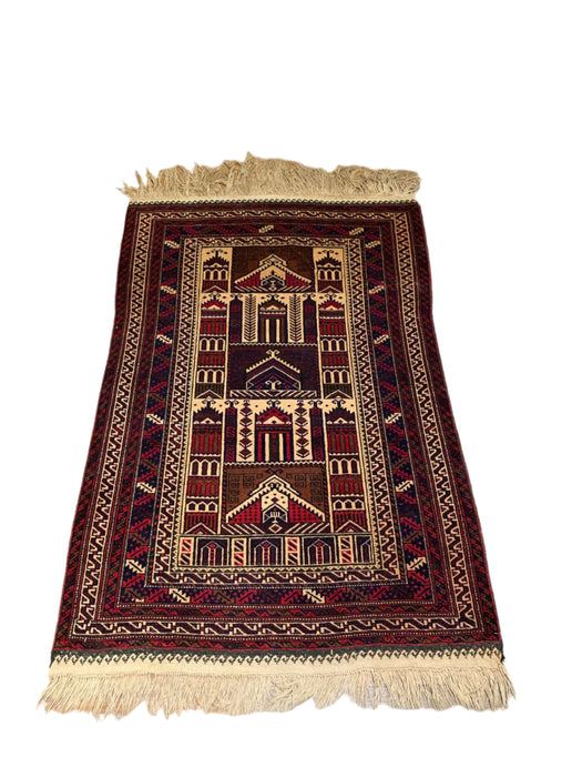Terkaman Tribal Baluch Oriental Rug, 2' 11" x 4' 5" (A)