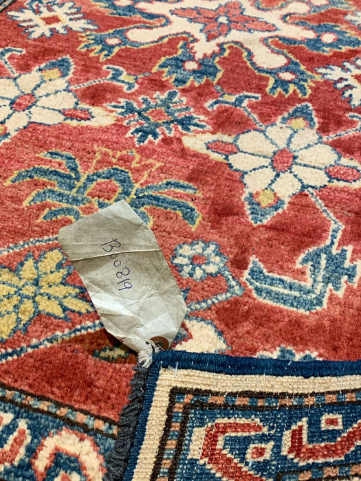 Hand-Knotted Vegetable Dye Kazak Rug from Pakistan, 3' 3" x 5' 4"