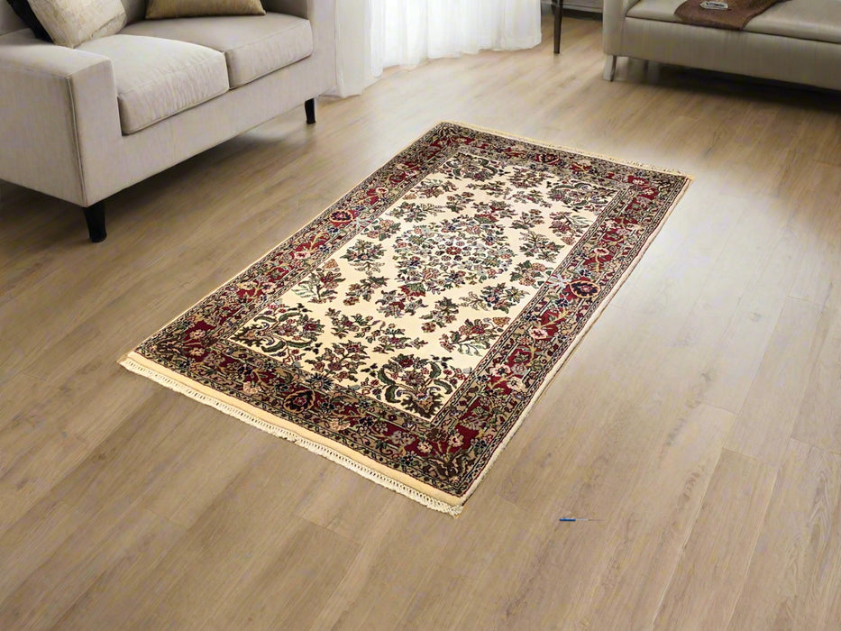Sultanabad 100% wool Hand Made Rug  3' x 5' (P)