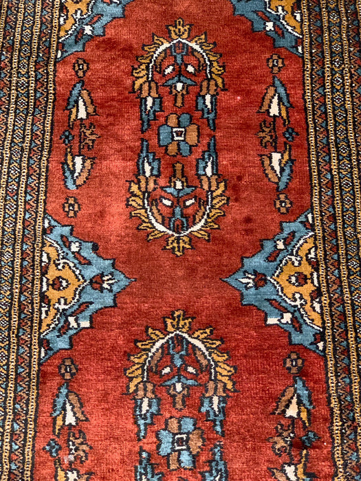 Hand-Knotted Pakistan Kashmiri Silk Wool Blend Rug, 3' x 4' 10" (E)