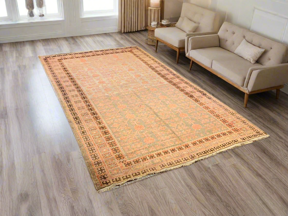 Antique Khotan Samarkand Rug, circa 1910's, 5' 8" x 10' 4"