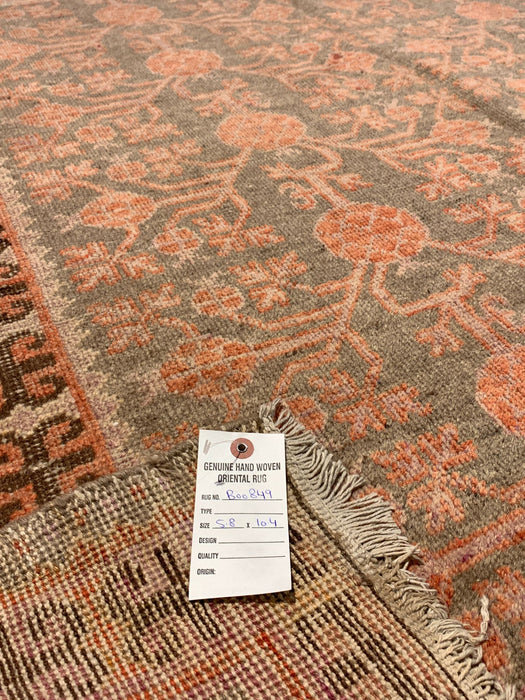 Antique Khotan Samarkand Rug, circa 1910's, 5' 8" x 10' 4"