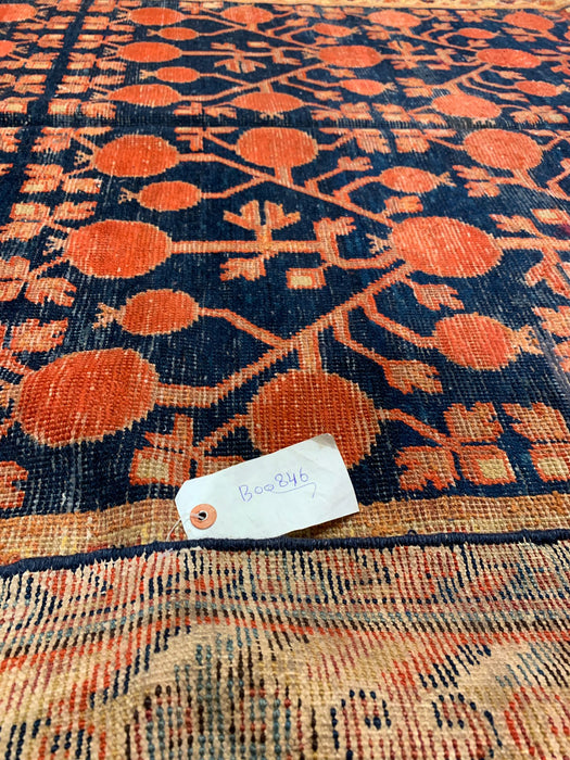 Antique Khotan Samarkand Rug, circa 1910's, 5' 7" x 11' 7"