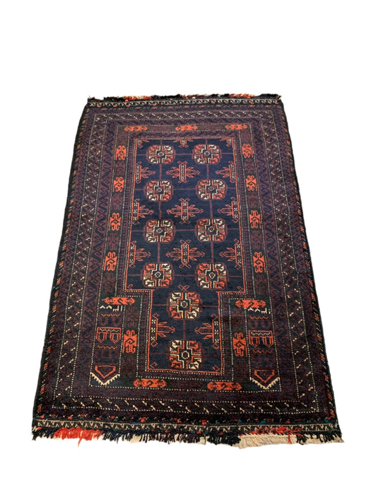 Terkaman Tribal Baluch Oriental Rug, 2' 10" x 4' 6" (A)