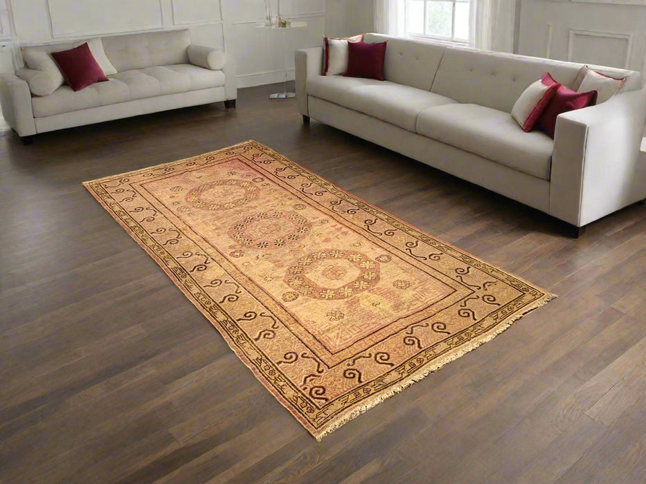 Antique Khotan Samarkand Rug, circa 1910's, 4' 4" x 9'